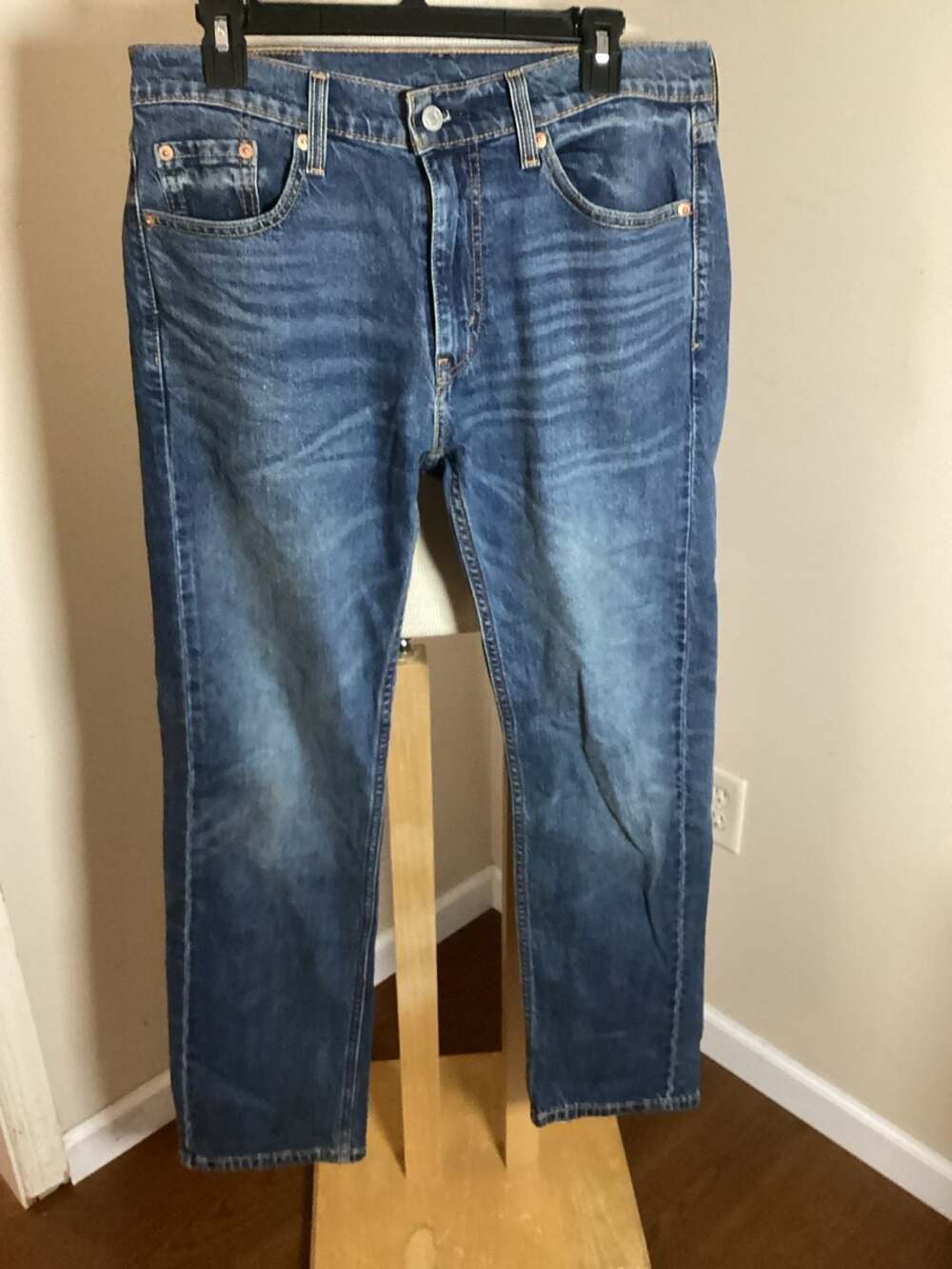 Levi's 505 Regular Fit Jeans Size W30 L32 Blue Denim Straight Leg